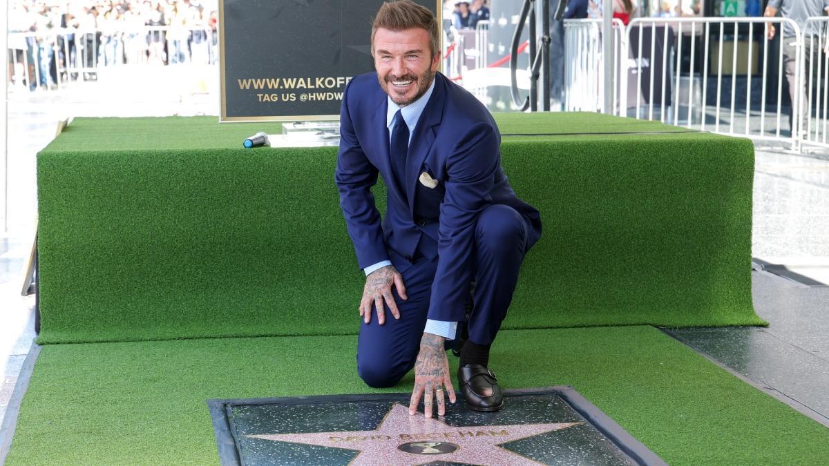 David Beckham, premier footballeur à recevoir une étoile sur le Hollywood Walk of Fame