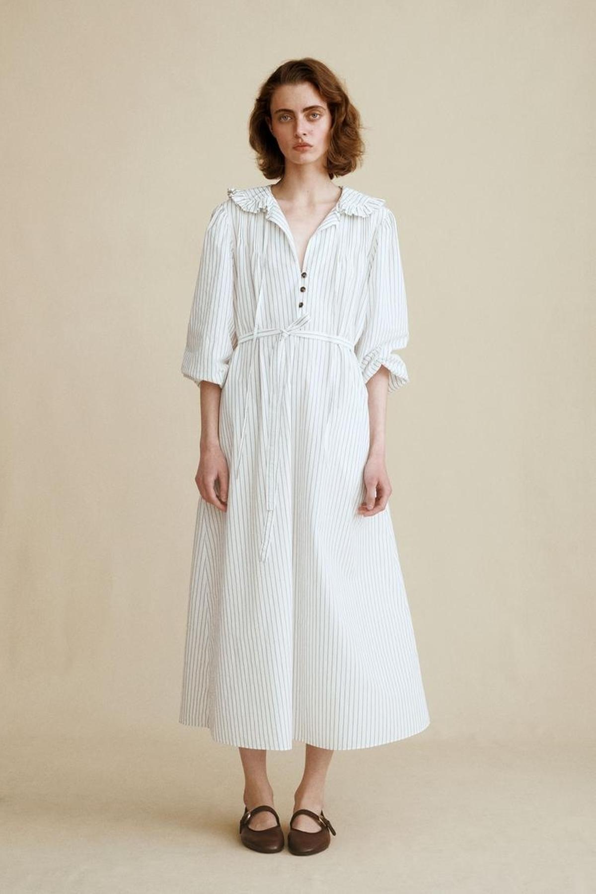 Robe chemise rayée Zara