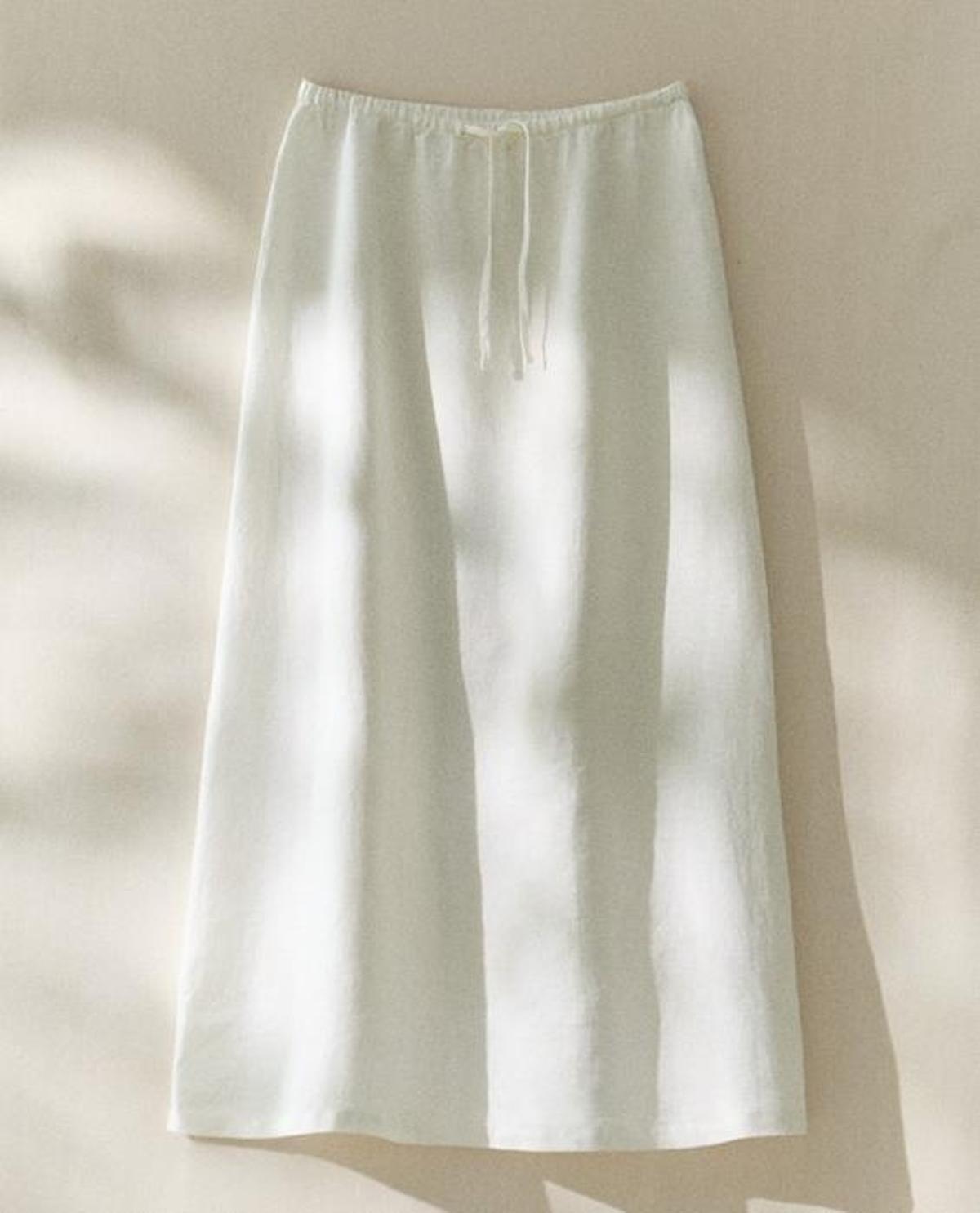 Jupe longue en lin Zara Home