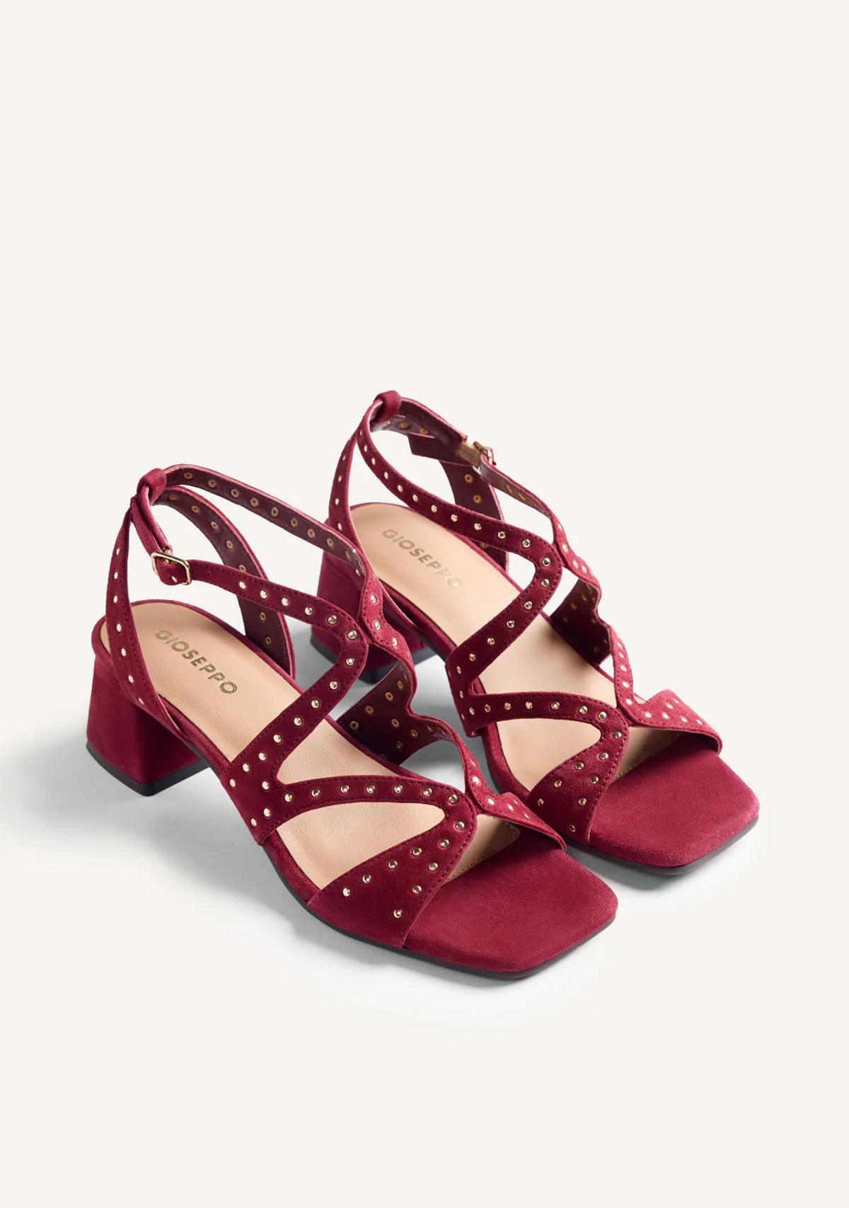 Sandales bordeaux