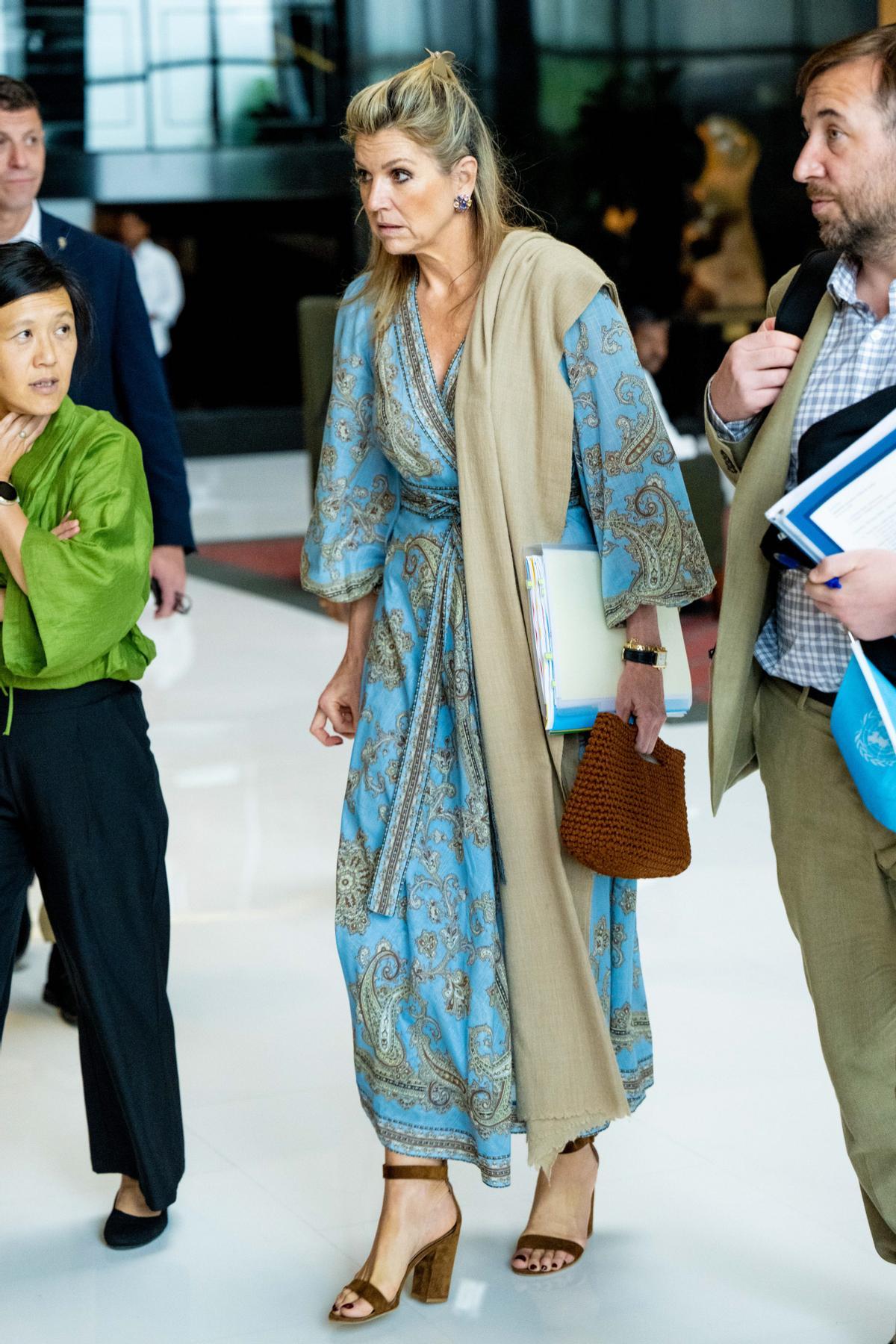 Le look de Máxima Holland lors de son voyage en Inde