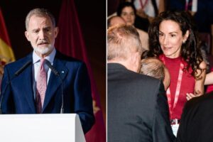 De la rencontre inattendue du roi Felipe VI avec sa belle-sœur, il nous reste le look de Telma Ortiz : une robe rouge de Mango Outlet et un truc de style qu'elle a appris de la reine Letizia.