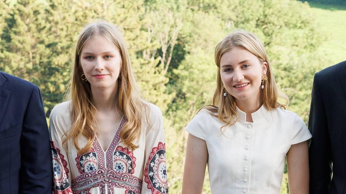Las princesas Elisabeth y Eléonore de Bélgica deslumbran en la recepción de los emperadores Naruhito y Masako de Japón