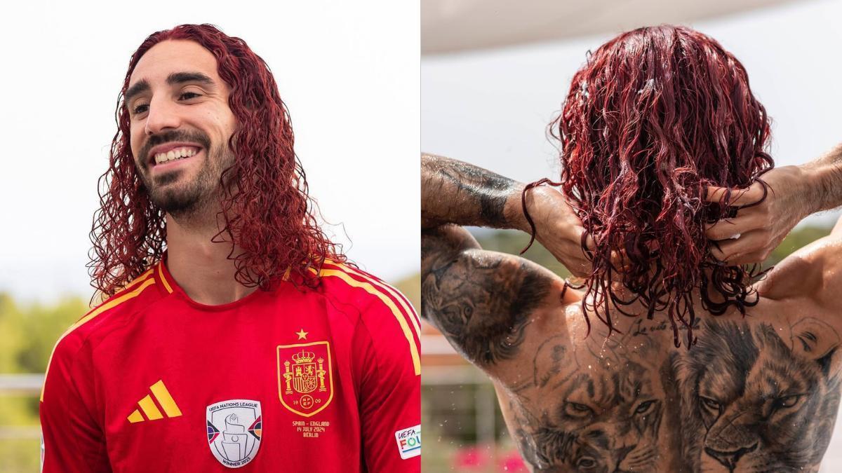 Marc Cucurella se sincera sobre las consecuencias de teñirse y hacerse trenzas tras ganar la Eurocopa: “Se me cayó un montón de pelo”