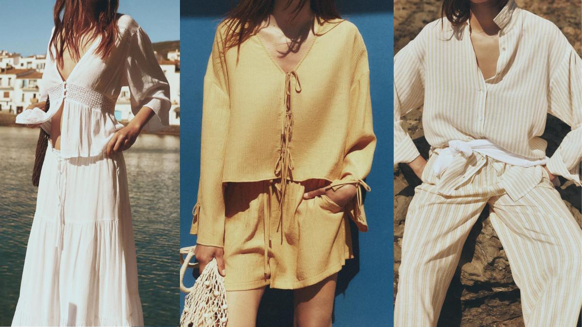 Parecen de Zara, pero son de Lefties: 5 conjuntos monocolor que son pura elegancia y funcionan genial para looks de playa