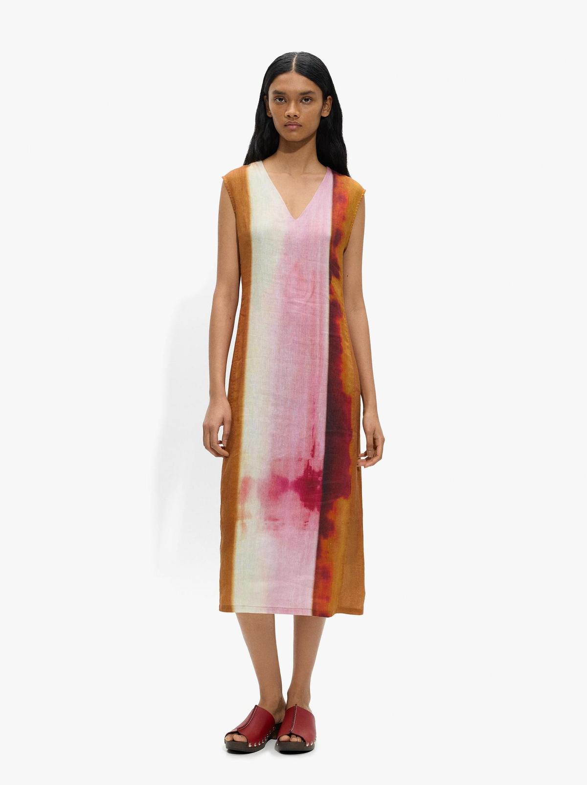 Robe caftan imprimée