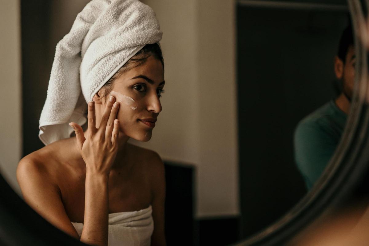Crème anti-rides sur le visage