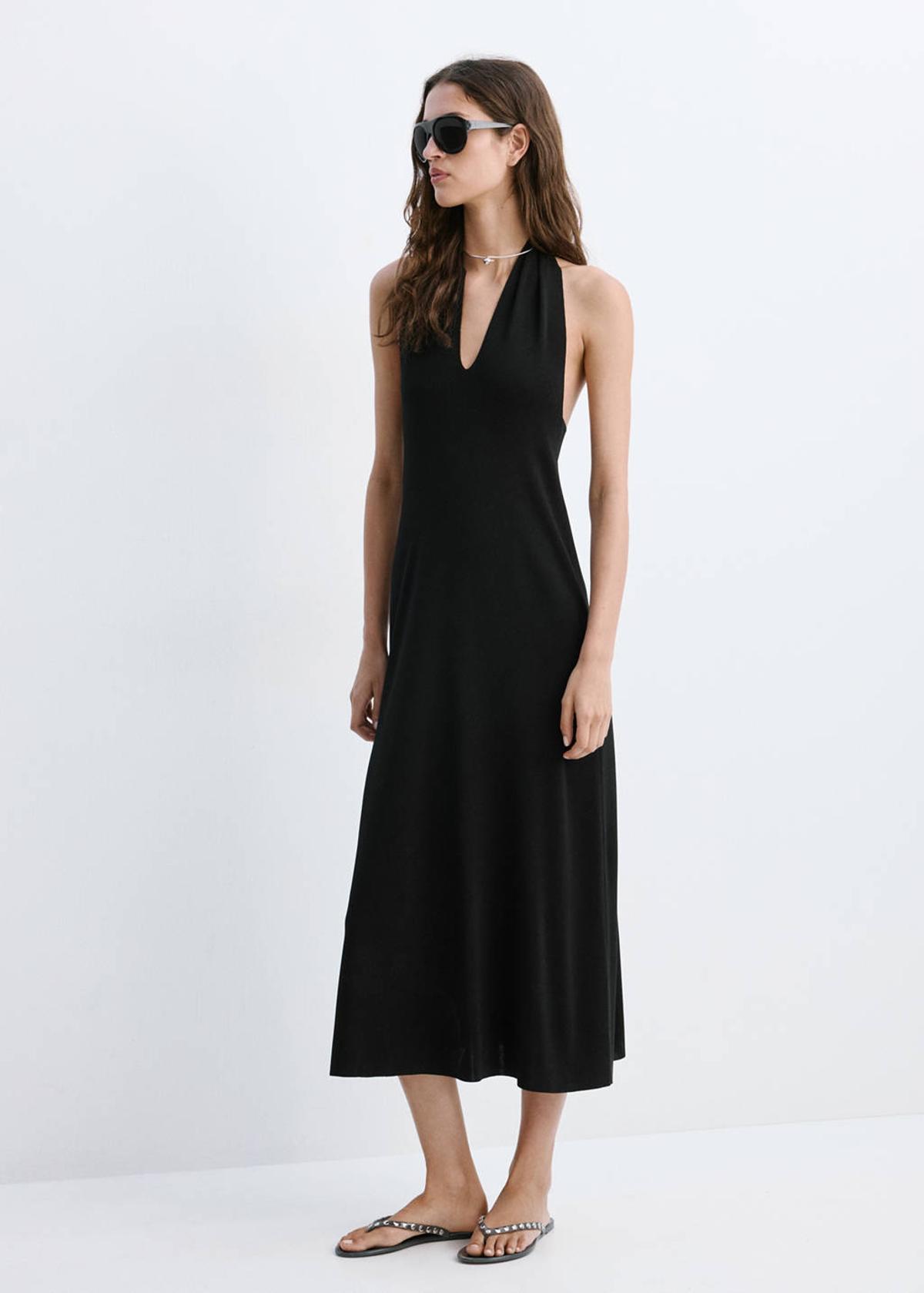 Robe dos nu noire