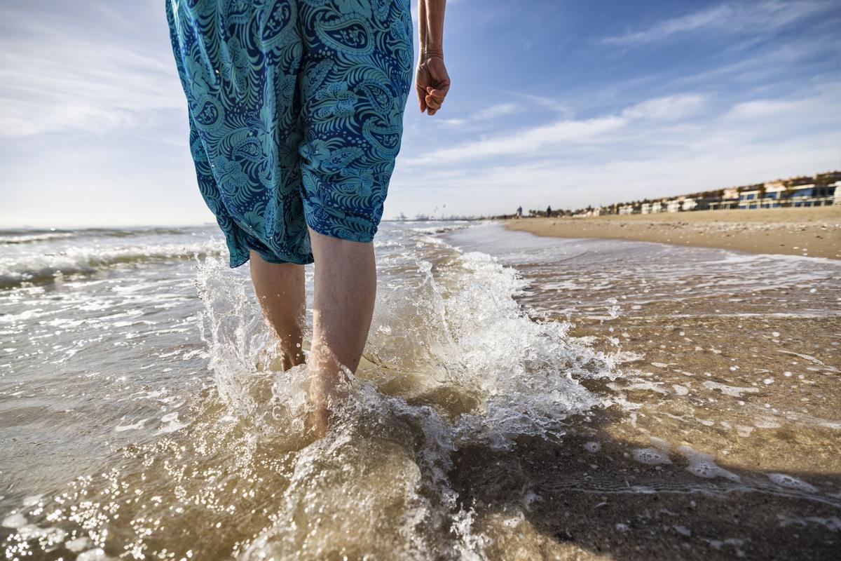 Marcher sur la plage