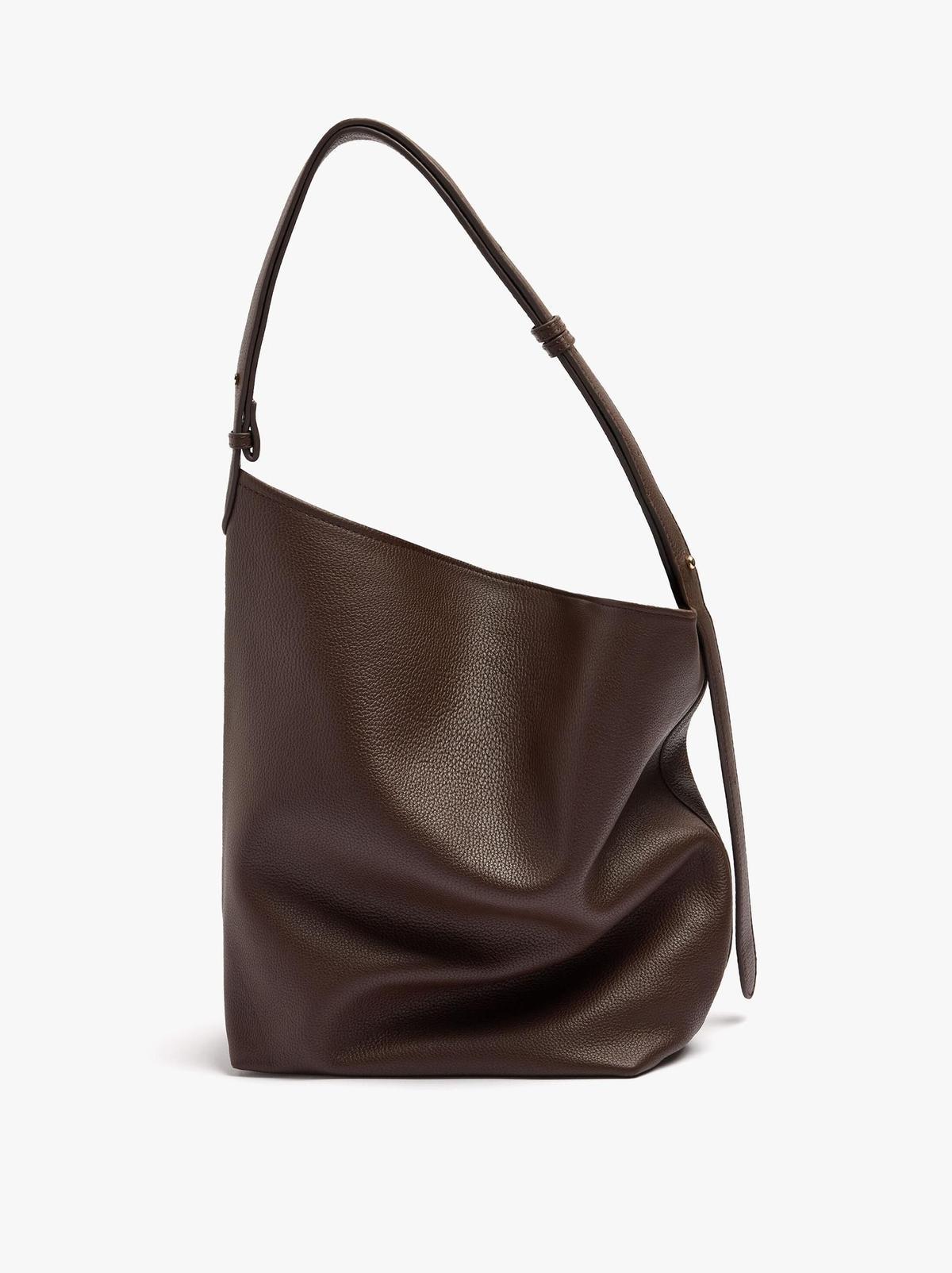 Sac porté épaule en cuir texturé