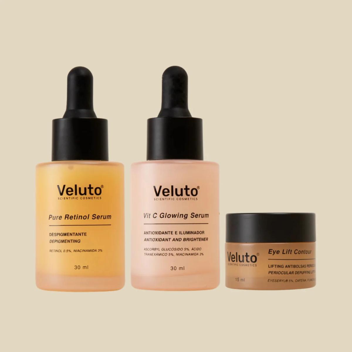 Le pack Veluto pour une peau lumineuse et sans imperfections
