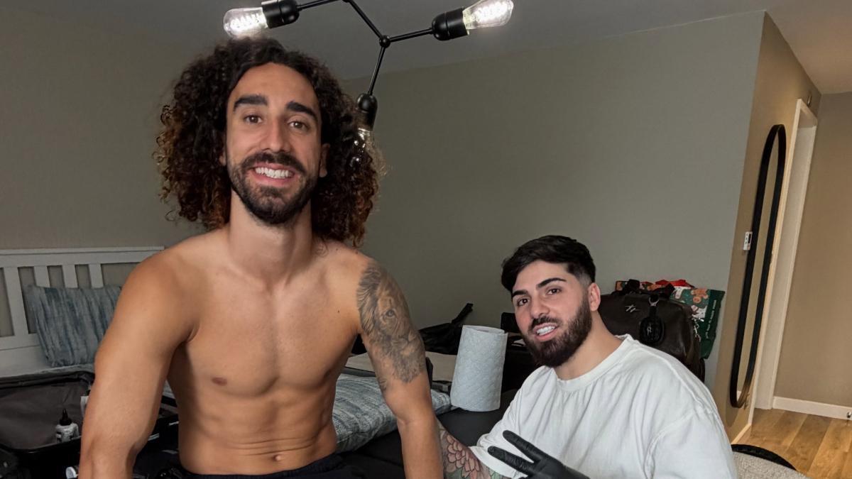 Marc Cucurella (28 ans) tient sa promesse après avoir remporté la Coupe du Monde : c'est le tatouage de Luis de la Fuente
