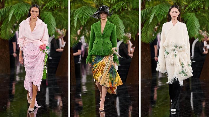 Le Dior le plus poétique de Jonathan Anderson dans son défilé Haute Couture : palmiers, sculptures et robes de contes de fées