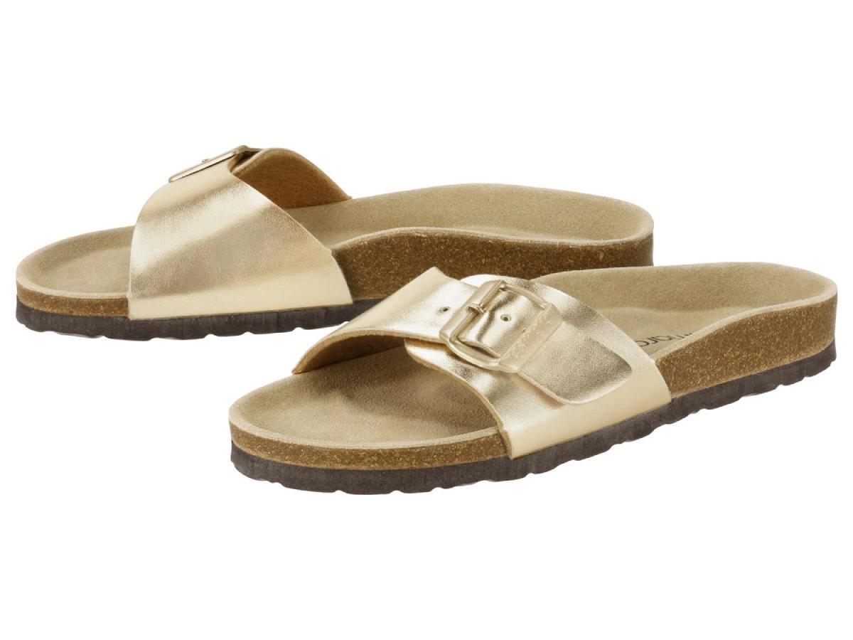 Sandales à boucle métallisée Lidl