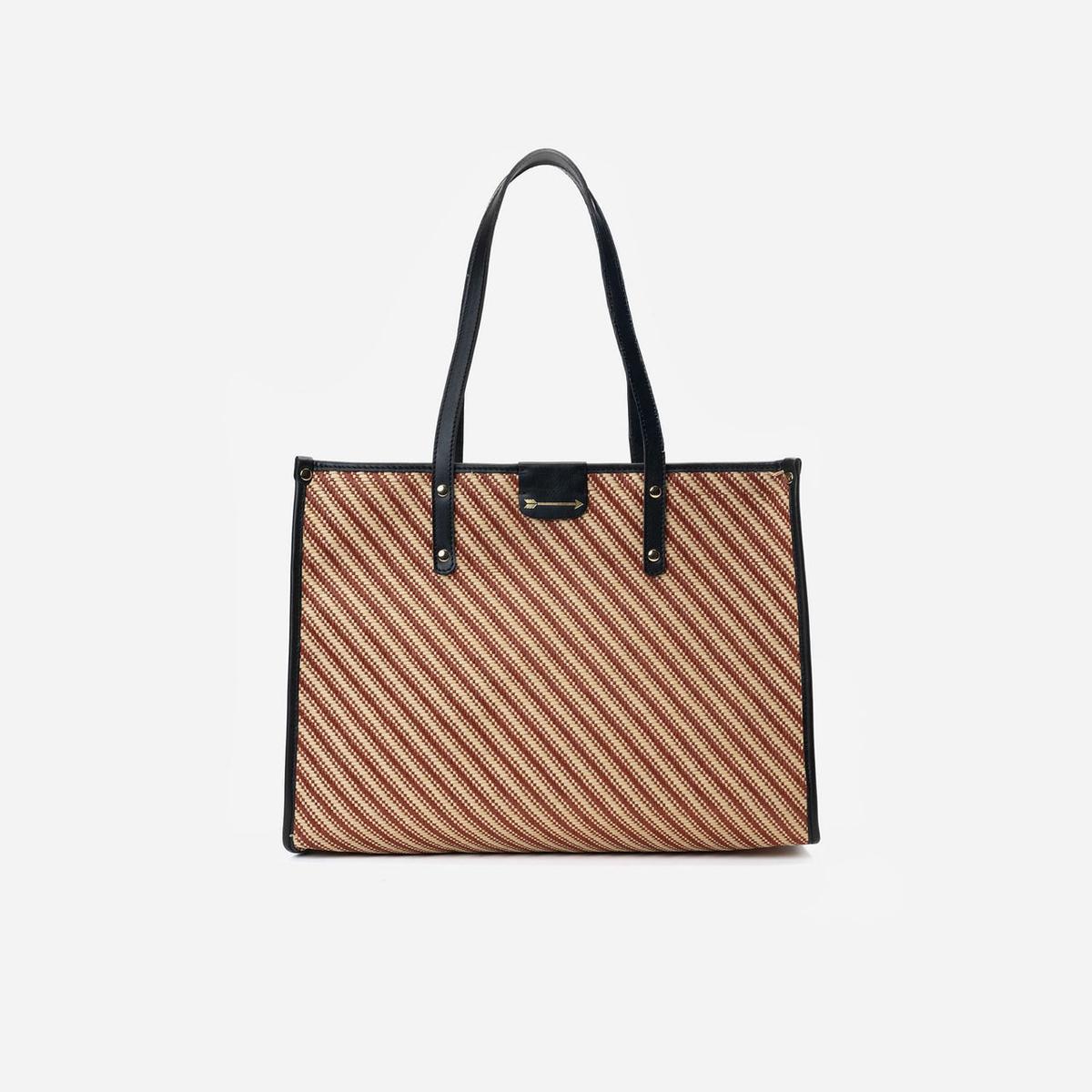 Sac en raphia multicolore
