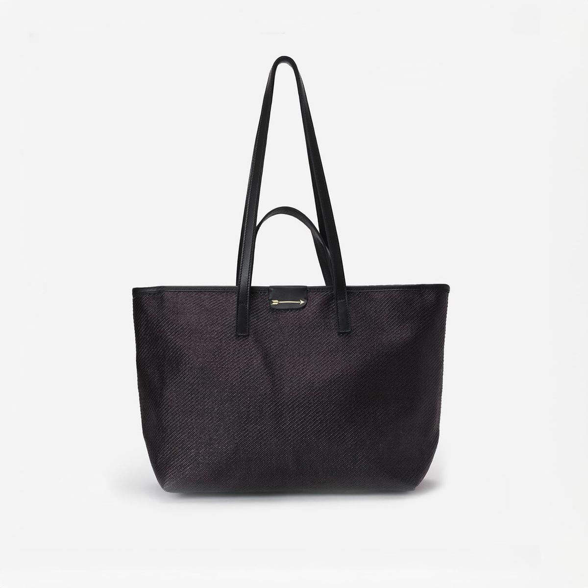 Sac en raphia noir