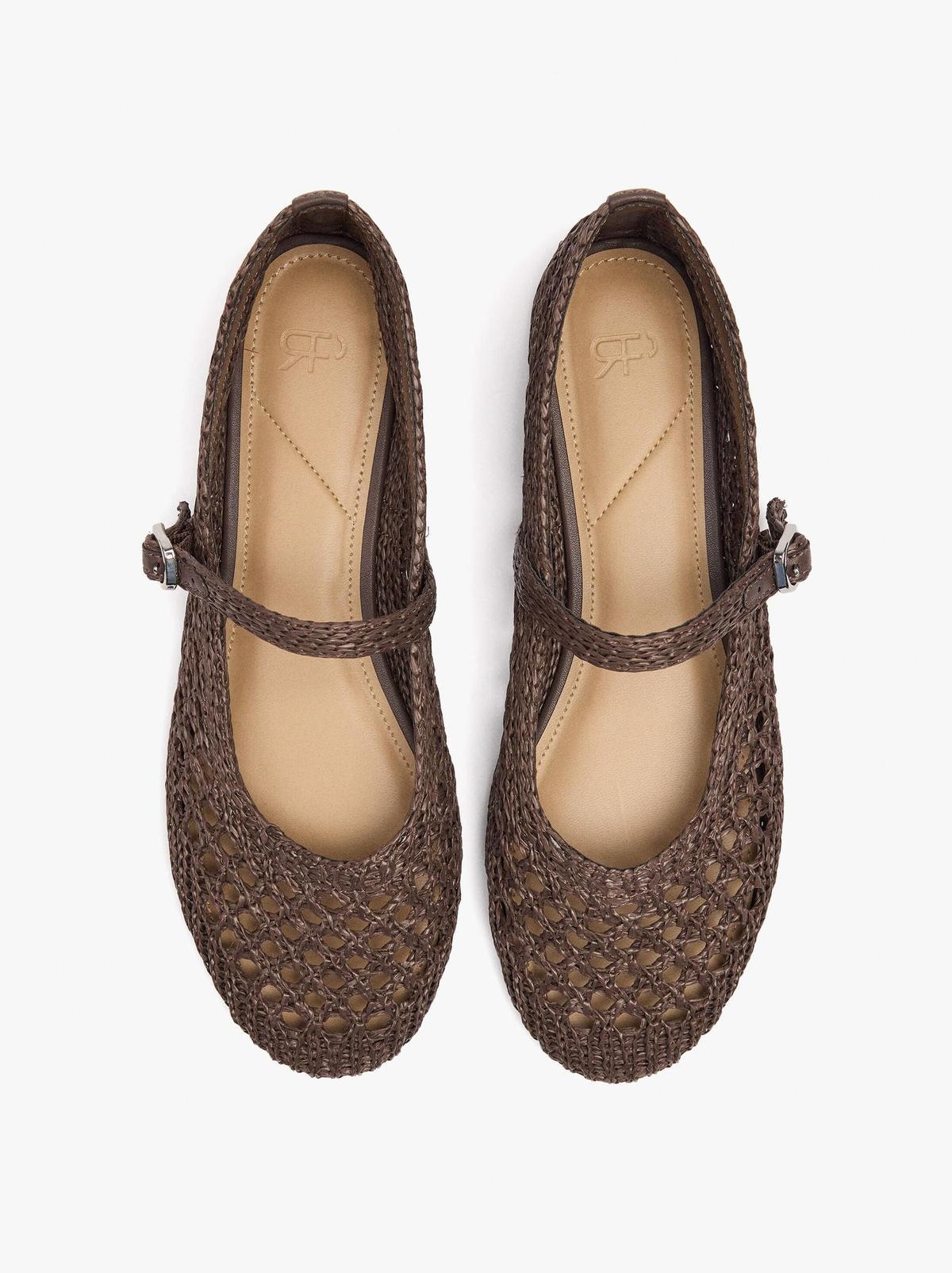 Ballerines en filet tressé