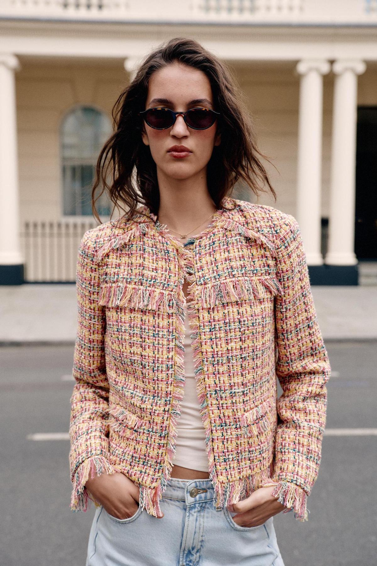 Veste structurée à franges