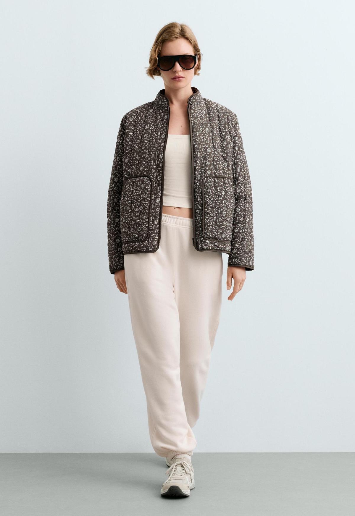 Veste matelassée fleurie