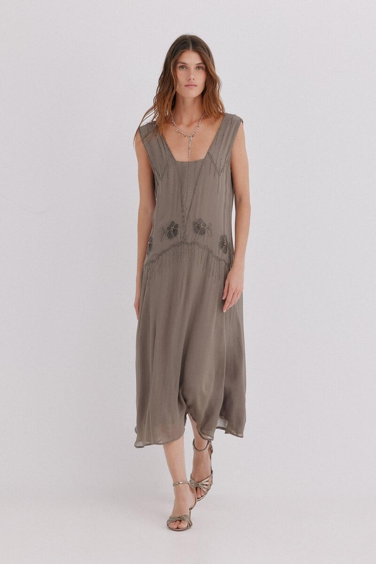 Robe perlée d'inspiration vintage