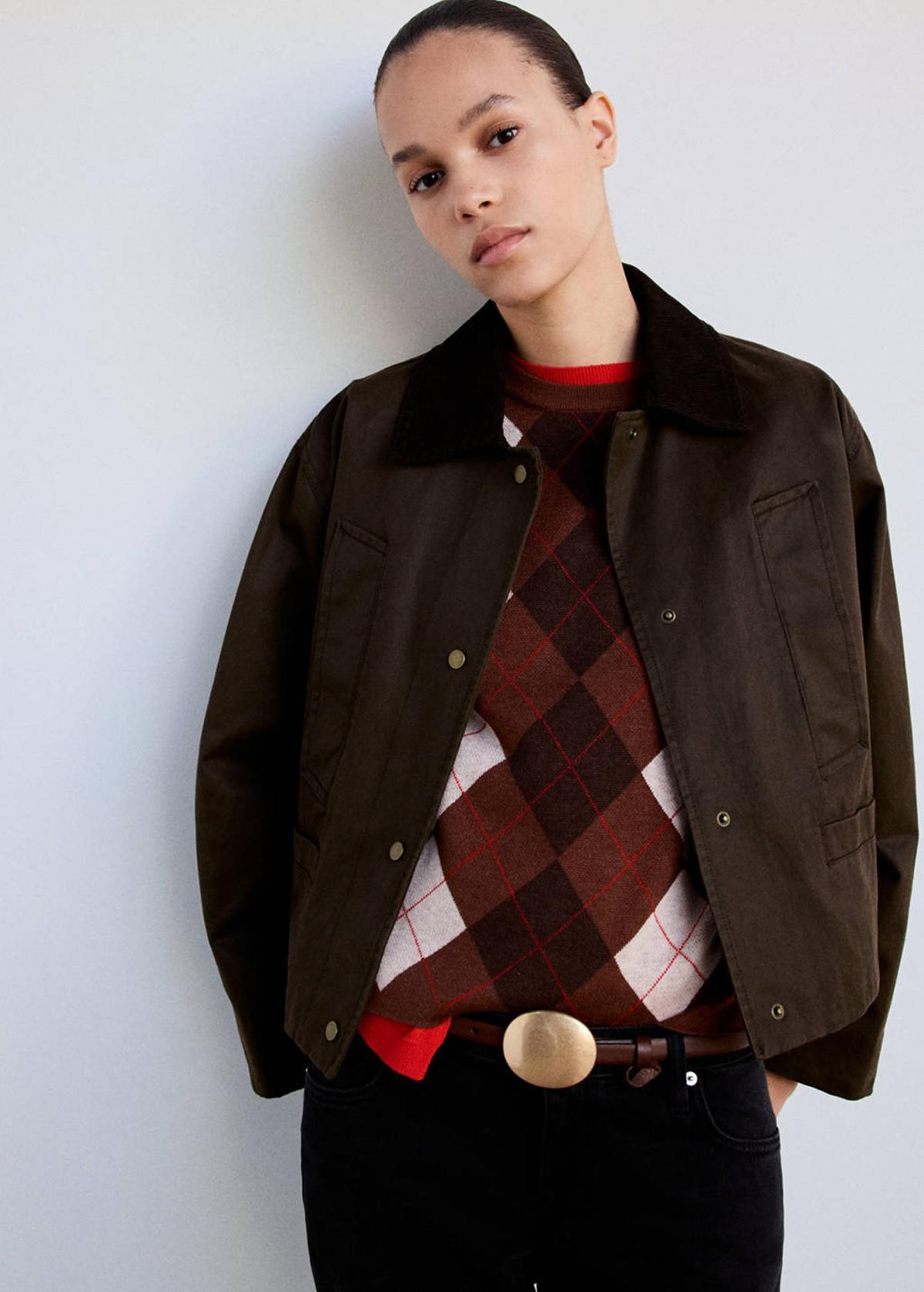 Veste courte Barbour marron