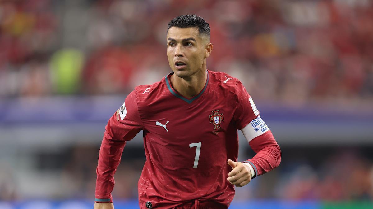 Cristiano Ronaldo durante el partido contra España