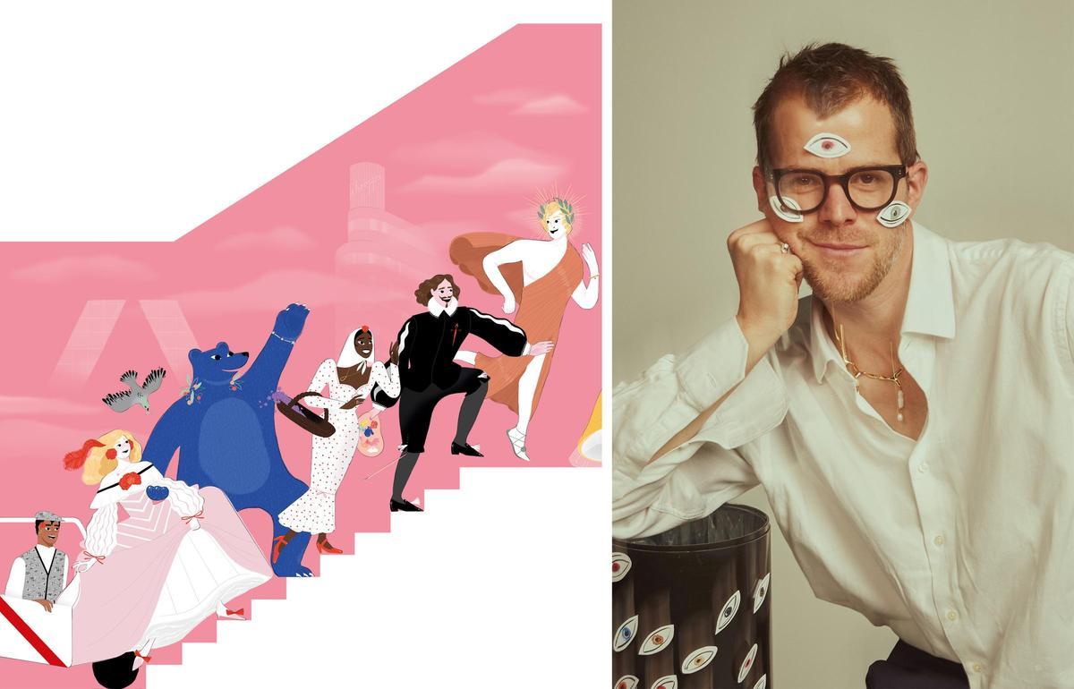 Gonzalo Muiño est l'auteur de l'œuvre murale « Algarabía Madrileña » conçue exclusivement pour cet espace.