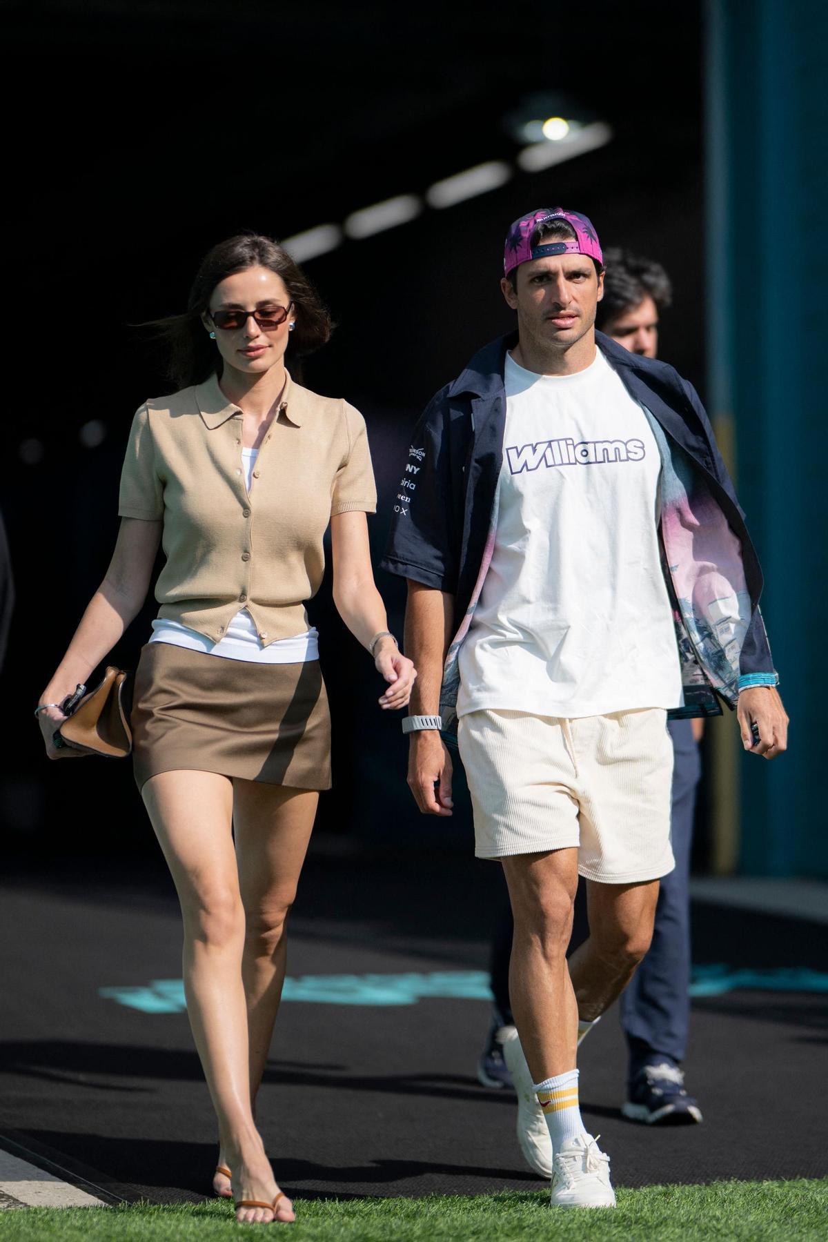 Rebecca Donaldson et Carlos Sainz