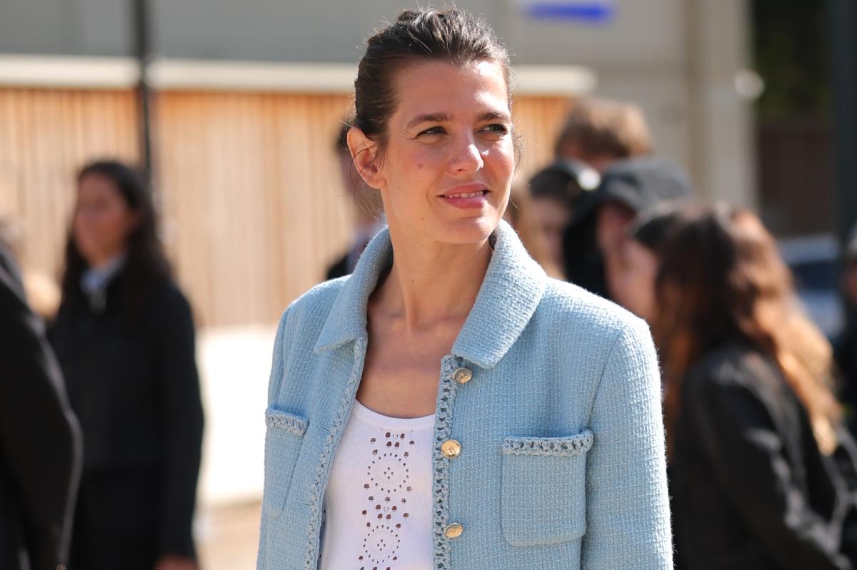 Carlota Casiraghi, l'une des invitées VIP du défilé Chanel.