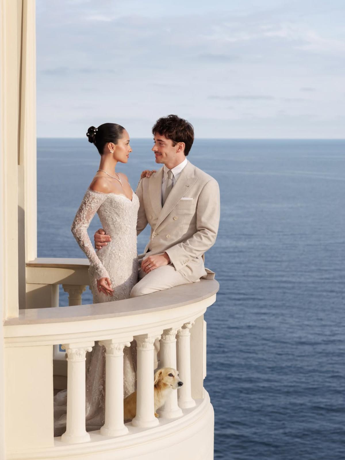 Le mariage de Charles Leclerc et Alexandra Saint Mleux à Monaco.