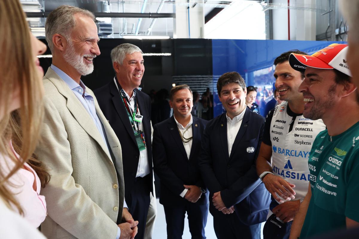 La princesse Leonor et le roi se rendent au Grand Prix de Formule 1 à Madrid