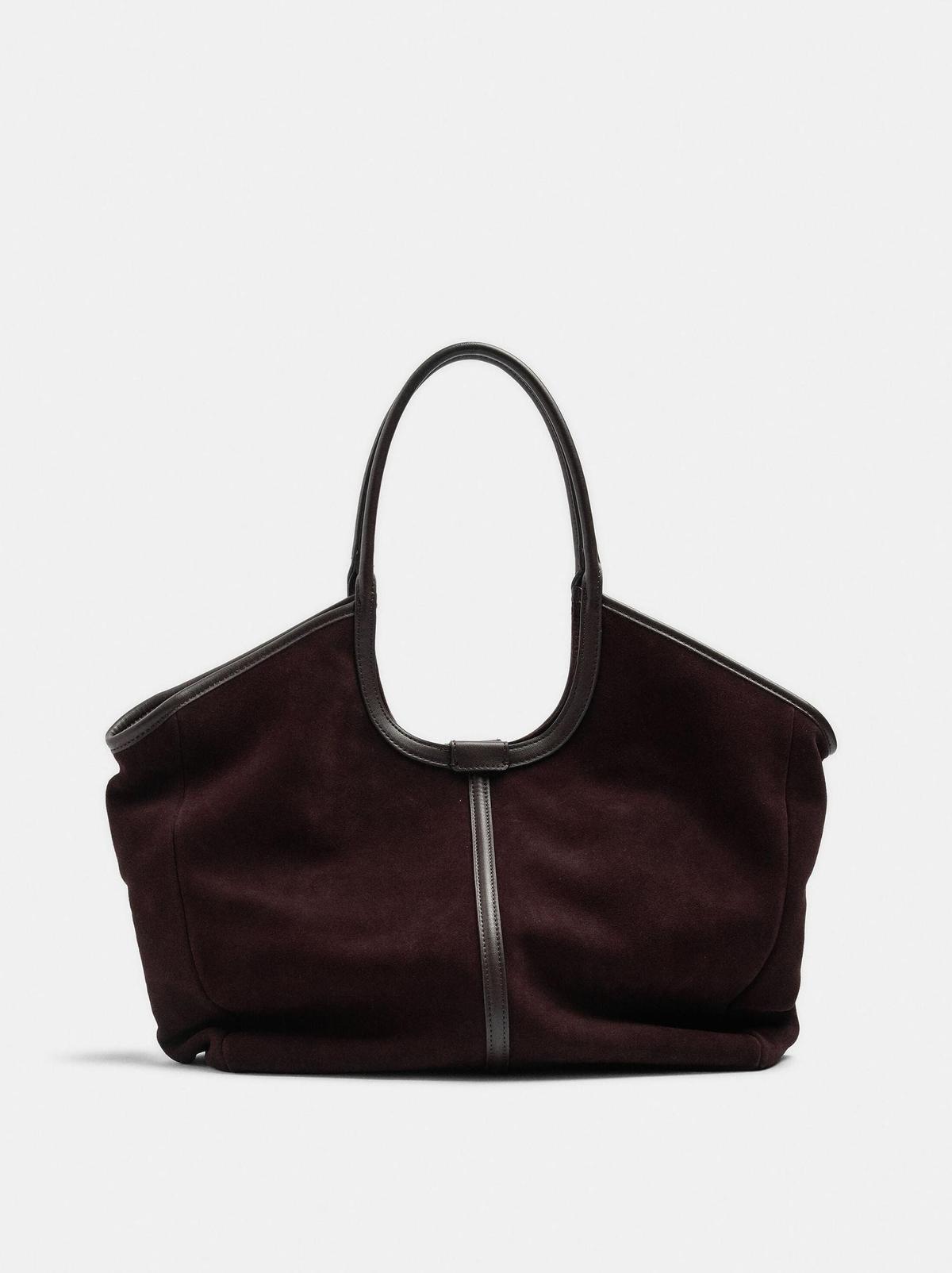 Sac cabas en cuir marron