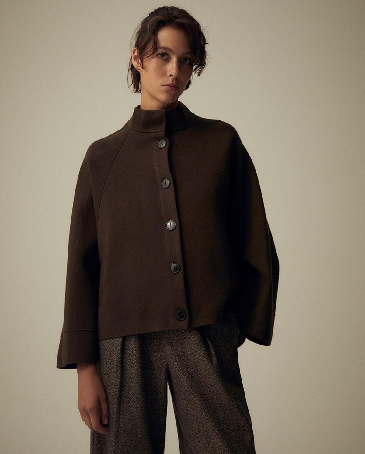 Veste cape kaki