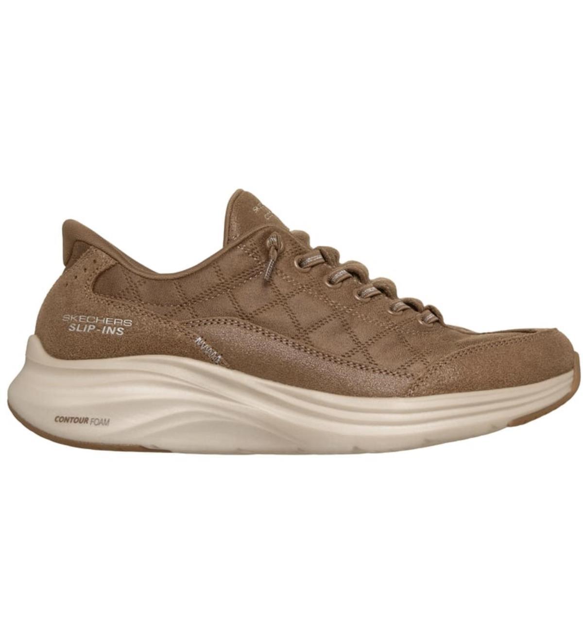 Baskets Skechers en daim marron