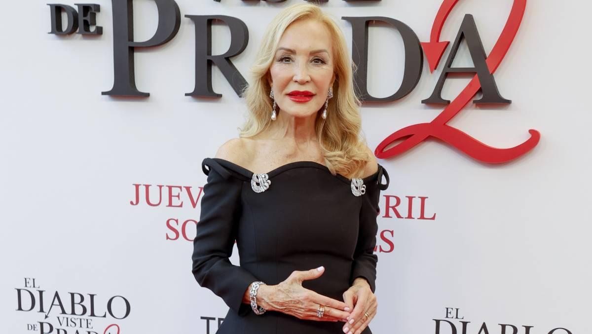 Carmen Lomana à la première à Madrid de