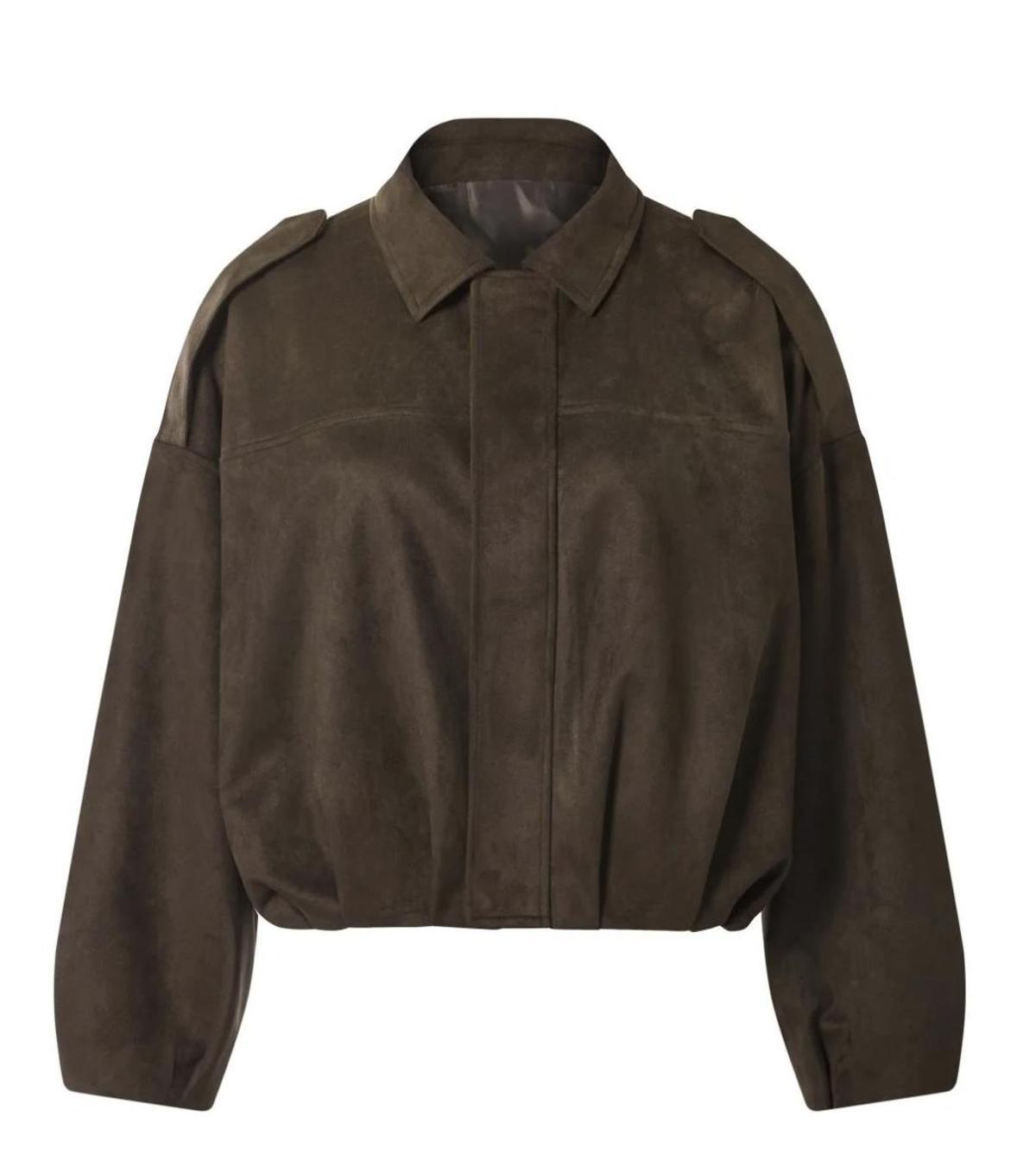Veste en daim marron Lidl