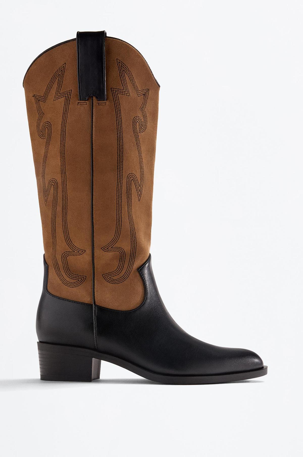 Bottes de cowboy bicolores