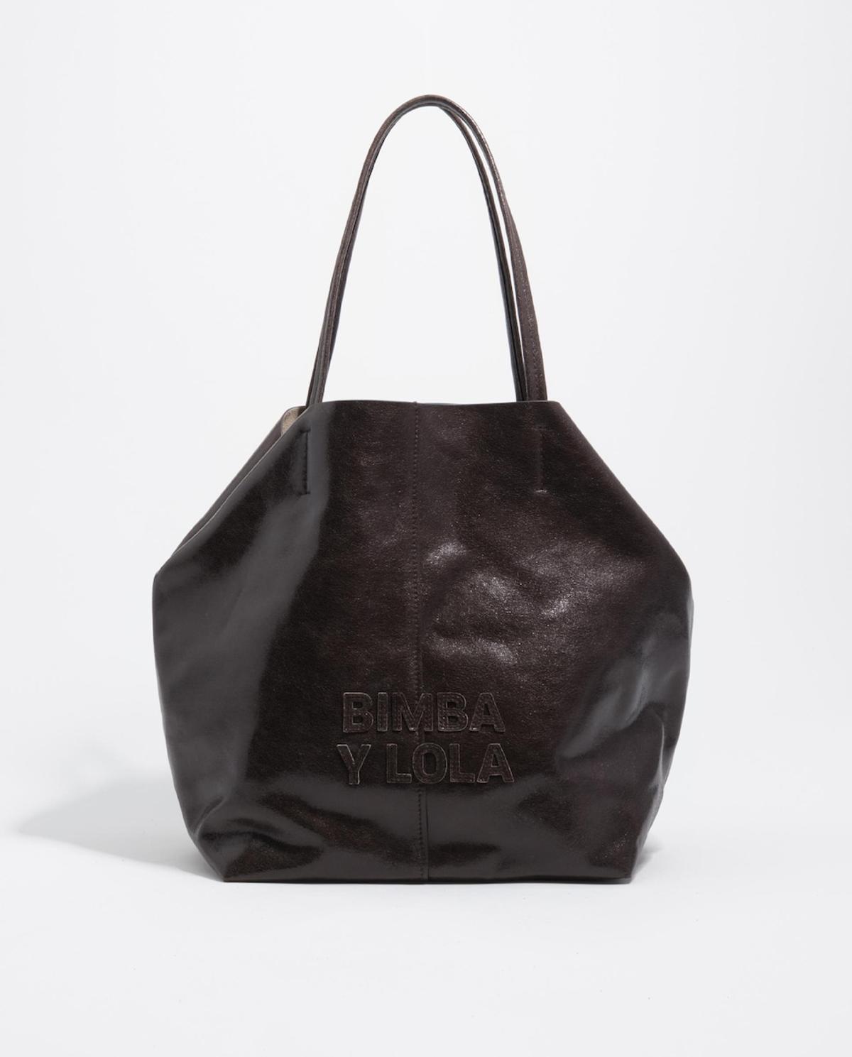 Sac cabas en cuir marron