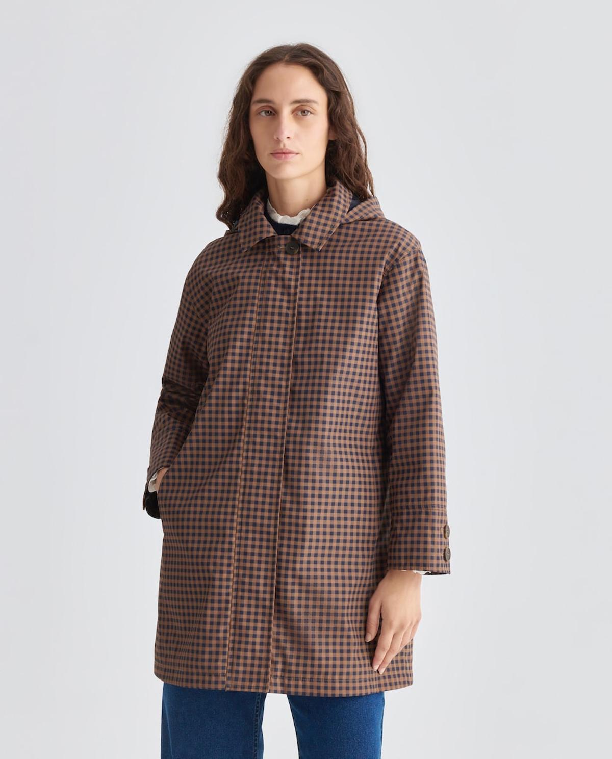 Parka matelassée à carreaux
