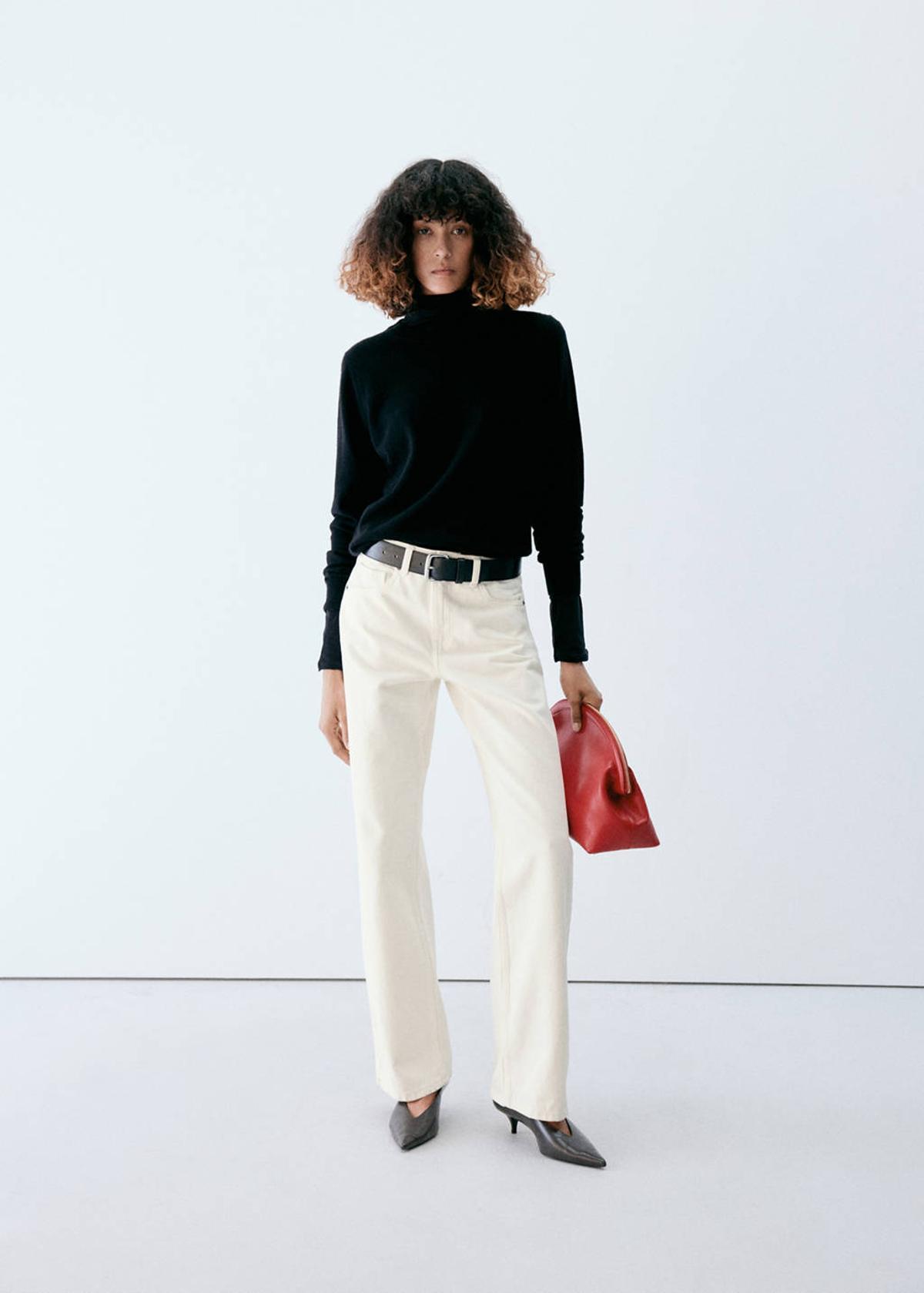 Pantalon droit blanc
