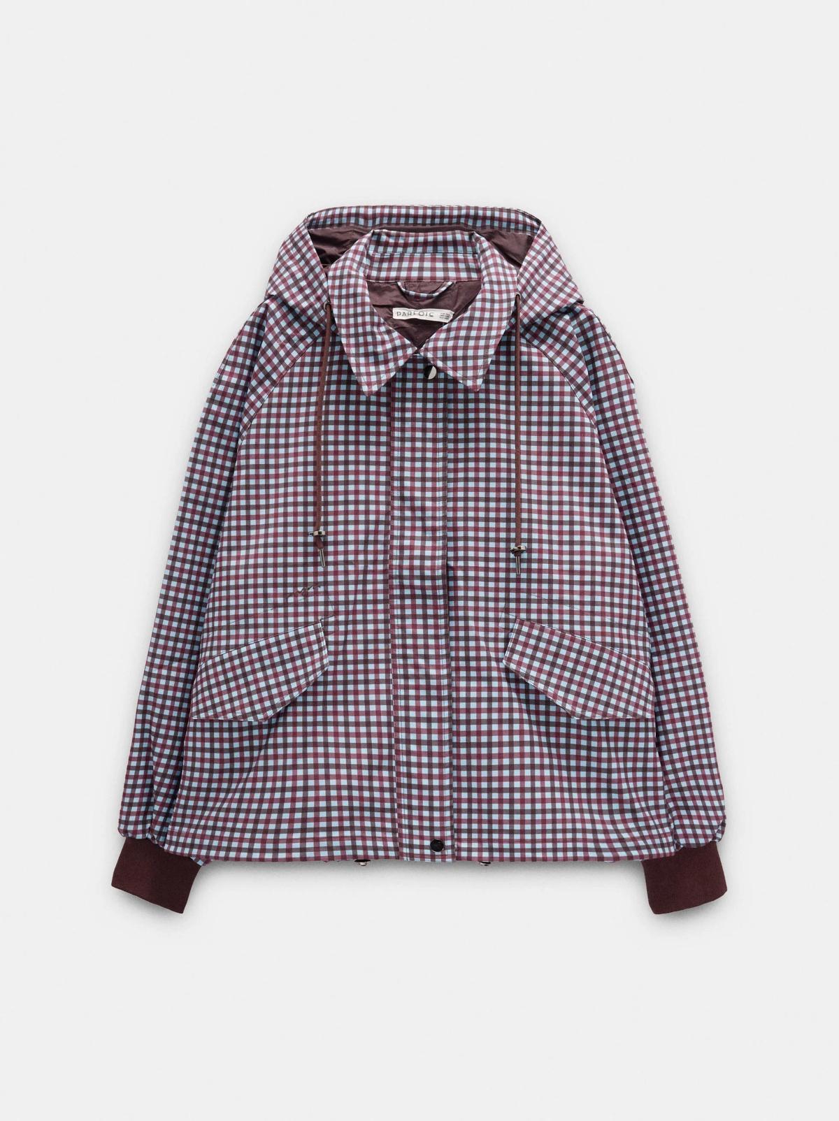 Veste à carreaux marron