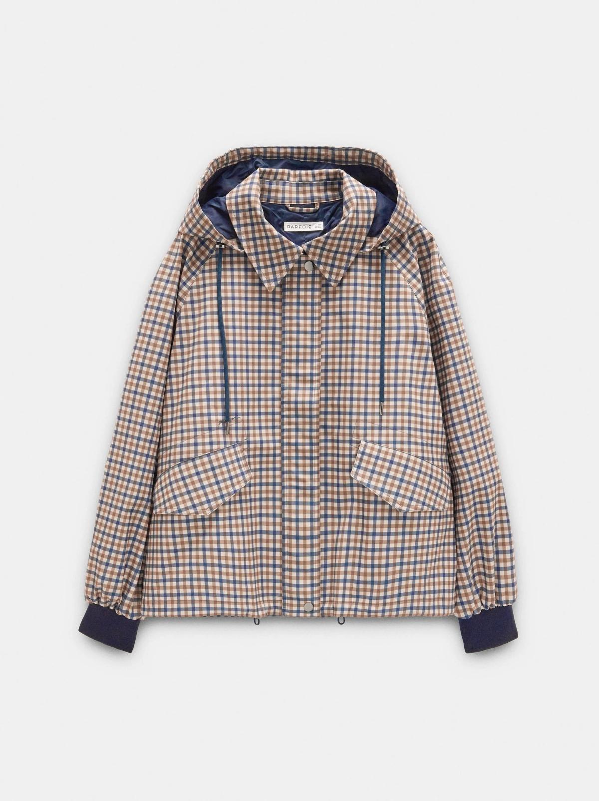 Veste à carreaux jaune