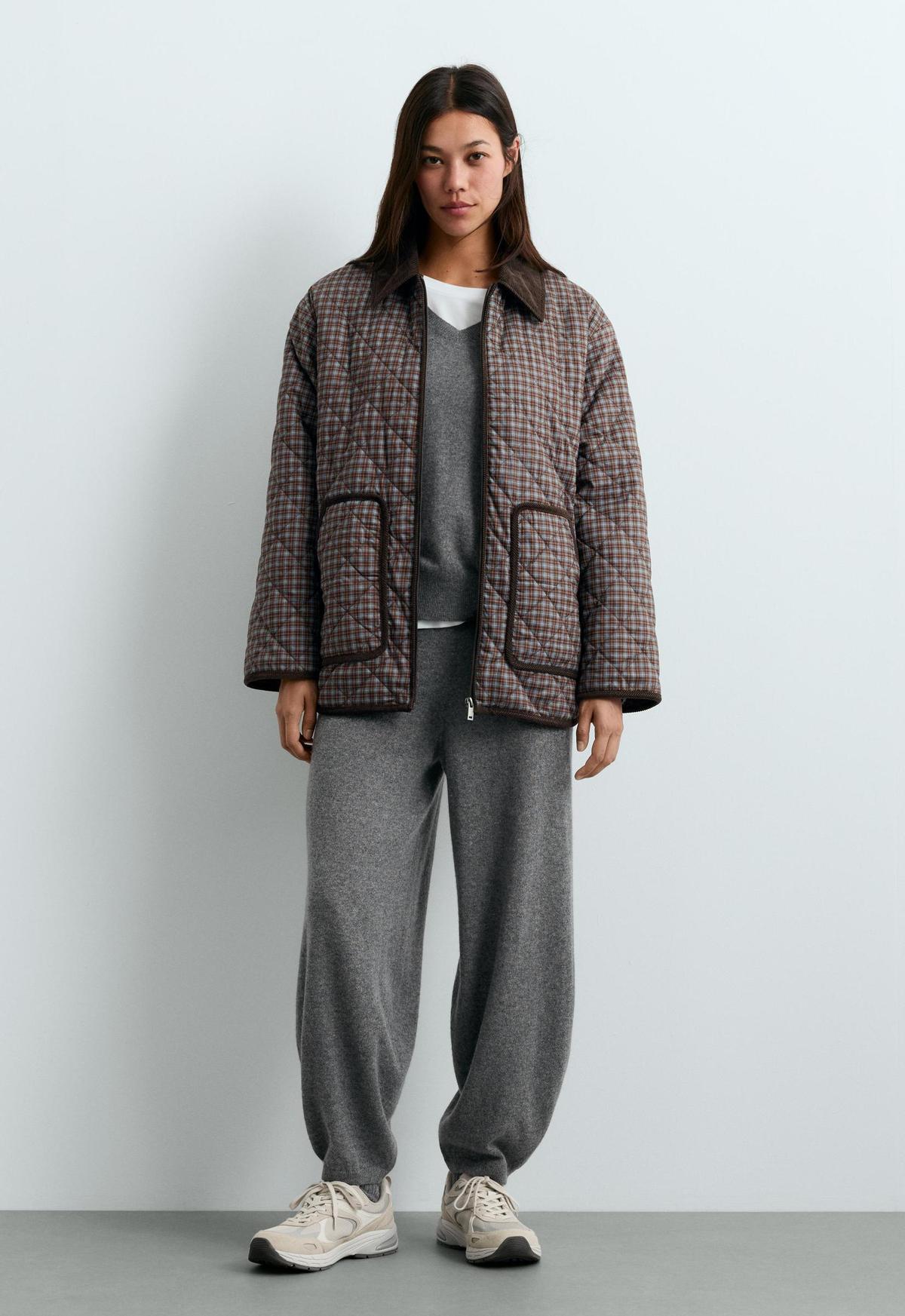 Veste matelassée à carreaux