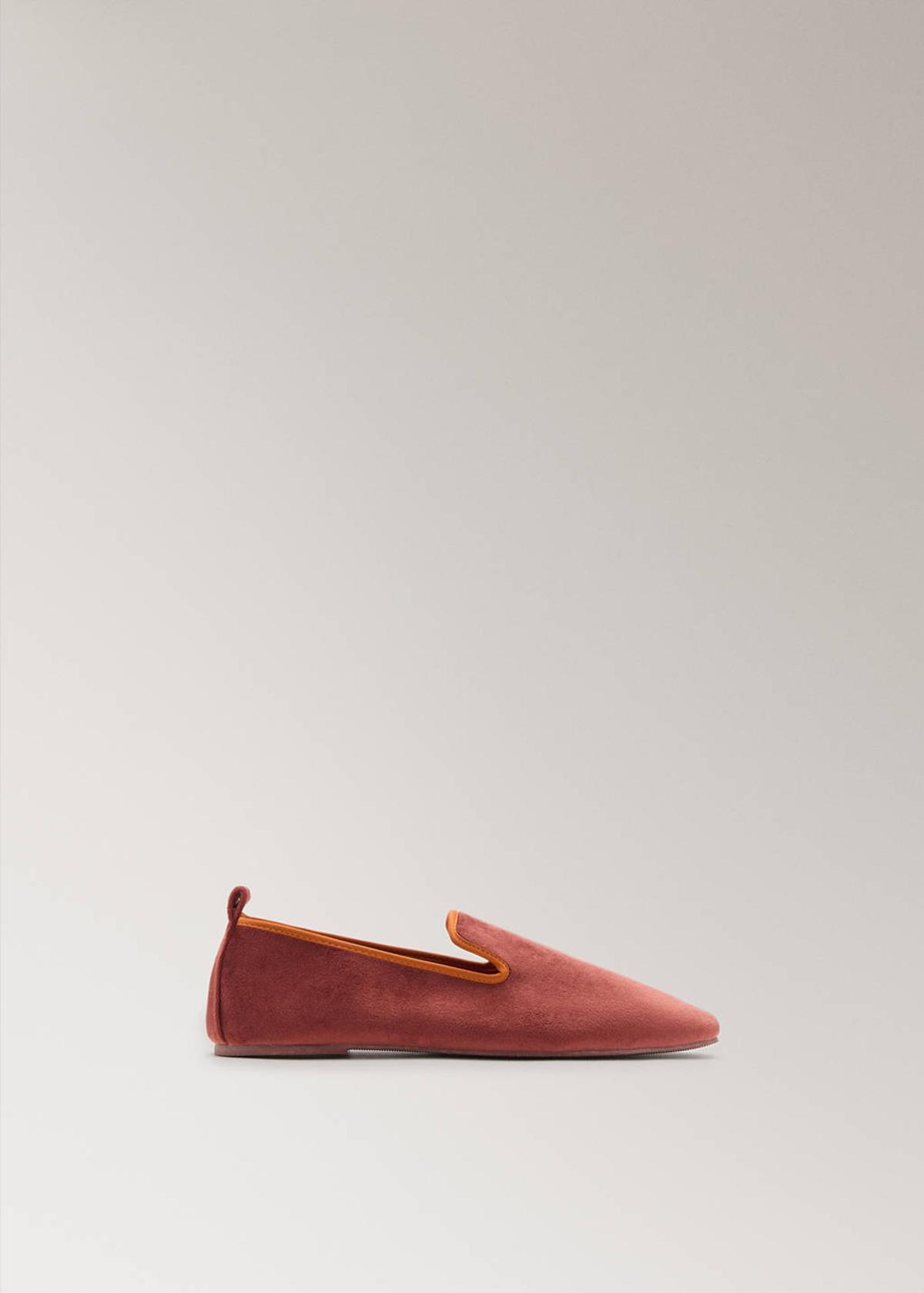 Ballerines plates en velours