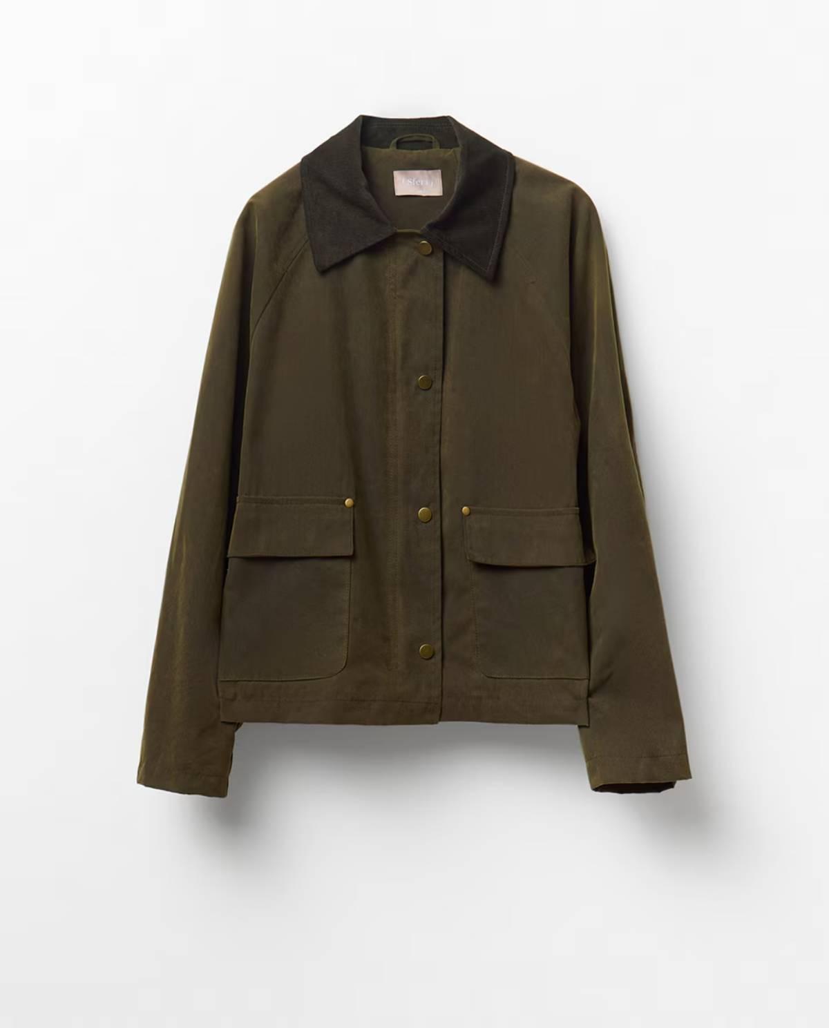 Veste cirée verte
