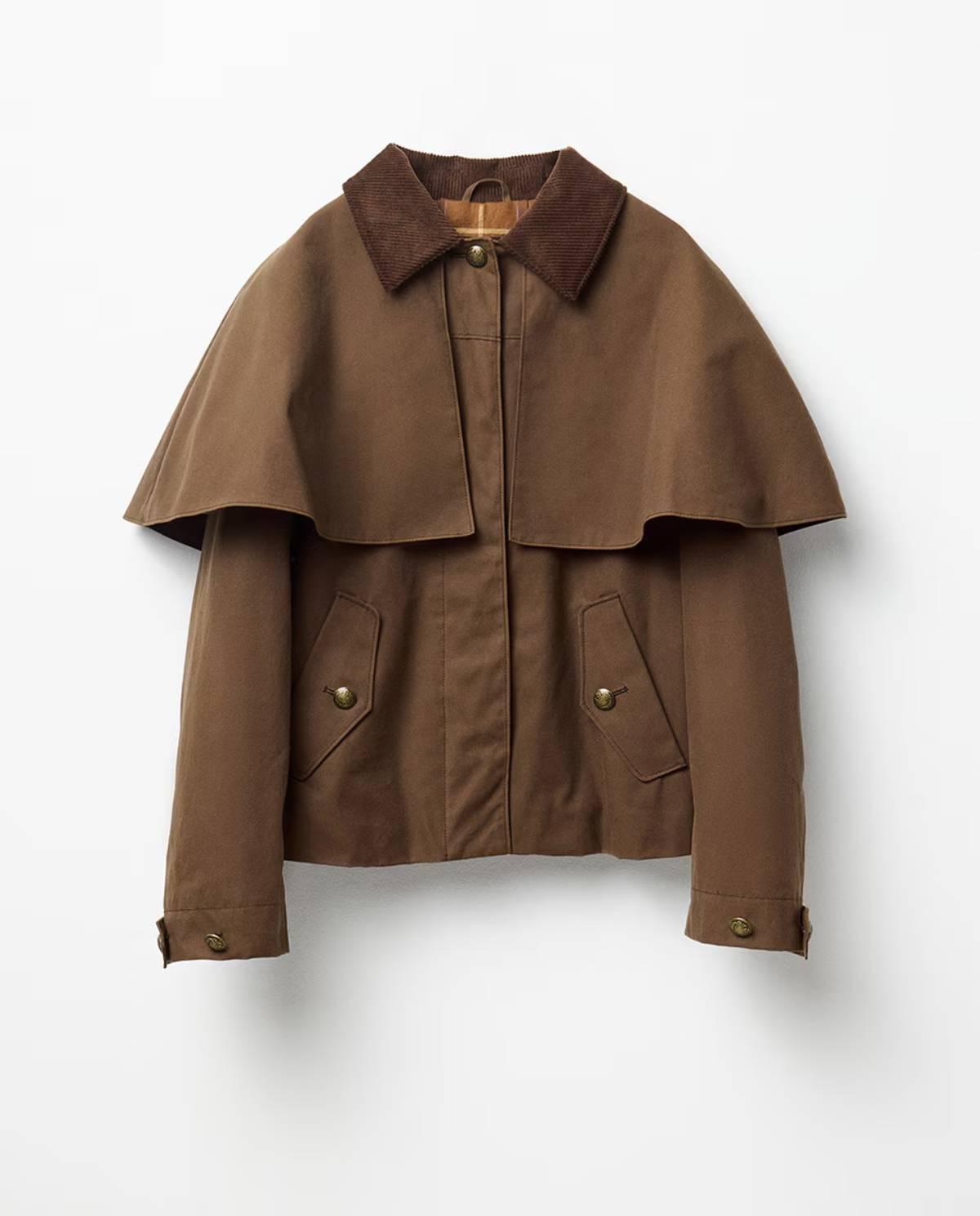 Veste cirée avec cape