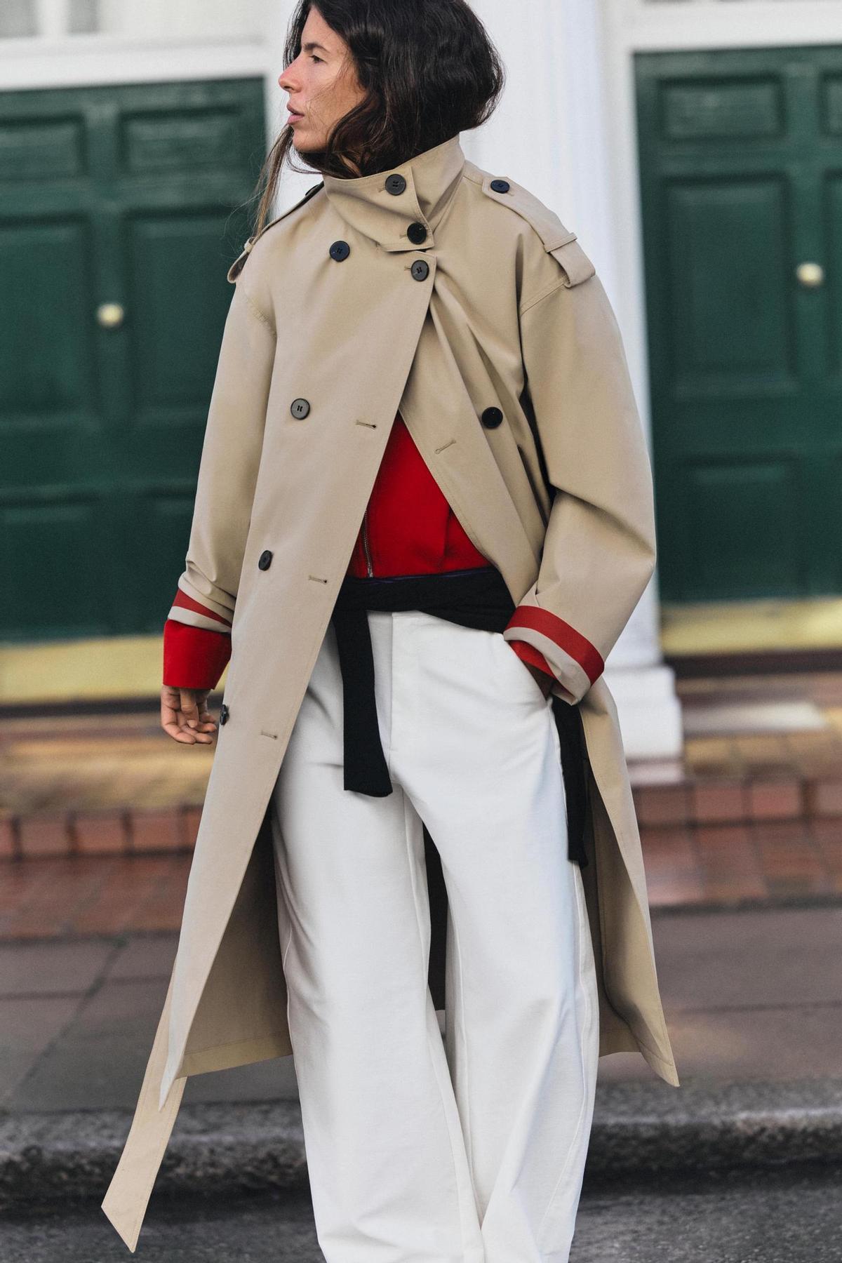 Trench déperlant beige