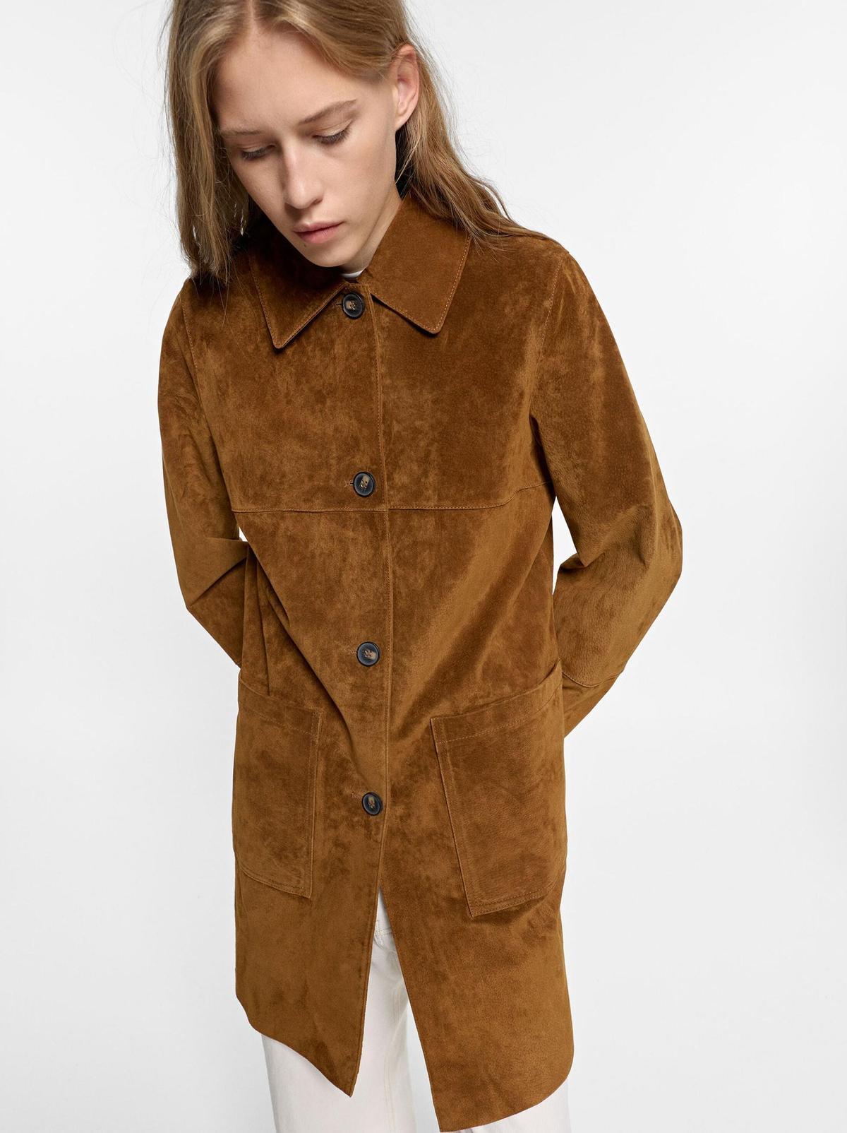 Manteau de fourrure marron