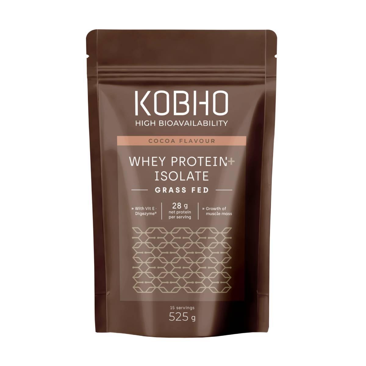 Protéine de lactosérum isolée au goût de cacao de Kobho Labs