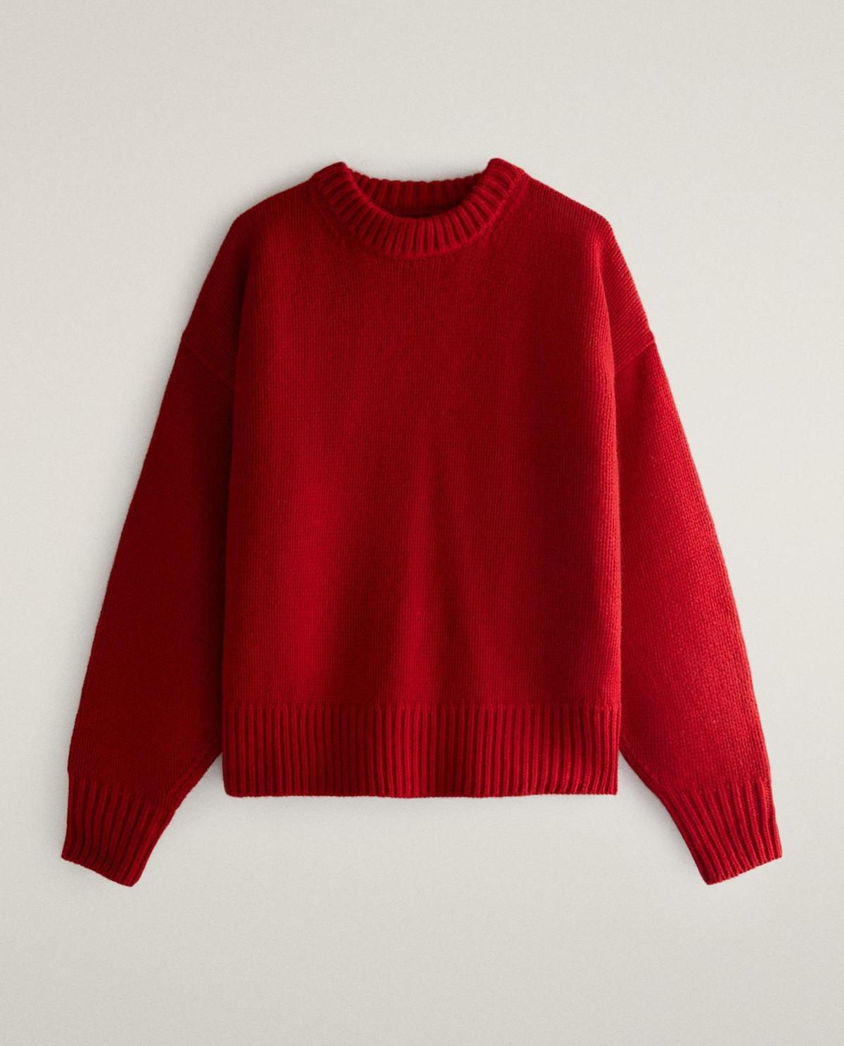 Pull en laine rouge